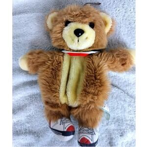 Vintage Best-Made Toys Shaggy Pajama Bag Teddy Bear Kids Brown Sneaker Feet